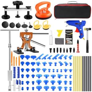 VEXTRO Paintless Dent Repair Kit, Dent Puller kit,Dent Removal Tools with Metal Dent Lifter, Bridge Puller, Slide Hammer T-Bar, PDR Kit for Car Dent Repair, Auto Body Dent Puller, Hail Damage Removal