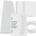Cell Phone Booster for Home & Muti-Room, Up to 7000Sq. Ft,Cell Booster for Rural Area with 2 Indoor Antennas,Boosts 5G 4G LTE for All U.S. Carriers, FCC Approved Cell Phone Signal Booster (Green)