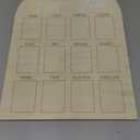 My First Year Arch Photo Frame, Natural Wooden Monthly Milestone Photo Board for Baby Birthday Party Decorations (17x11.8in)