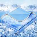 inhand Cooling BlanketTwin XL Size (60"x90"), Cooling Blankets for Hot Sleepers, Absorbs Heat to Keep Adults Cool for Summer Nights Sweats, Thin Cold Lightweight Blanket for Couch Bed, All Season Use