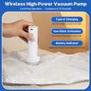 Vacuum Seal Bags For Clothing Travel With Wireless Electric Pump9 Combo Space Saver Vacuum Storage Bags In 3 SizesCompression Travel Packing For Luggage,Ideal For Air Planes, Apartments