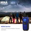 Topsung Walkie Talkies for Adults Long Range Rechargeable with Earpiece NOAA Weather Alert, Multi-purpose 2 Way Radio 6 Pack for Team Work Senior Care Kid Adventure Family Camping Hiking Skiing Cruise