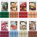 ARVIDSSON Winter Scented Wax Melts, Holiday Soy Wax Cubes for Wax Warmer, Strong Scent Fragrance Wax Tarts, Candle Melts Gift Set, Apple Cinnamon, Christmas Wreath, Gingerbread, Candy Cane, Cranberry