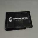 Beard Shaper, Beard Shaping Tools, Include Beard Template Guide, Professional Straight Edge Razor, 10 Count of Double Edge Blade, Barber Pencil, Beard Comb, 2 Stainless Steel Scissors