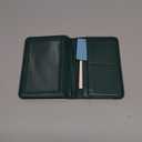 Stouchi Passport Holder with Airtag Slot, Airtag Passport Wallet for Men, Slim Leather Passport Holder Case Family for Travel AntiLost, Green