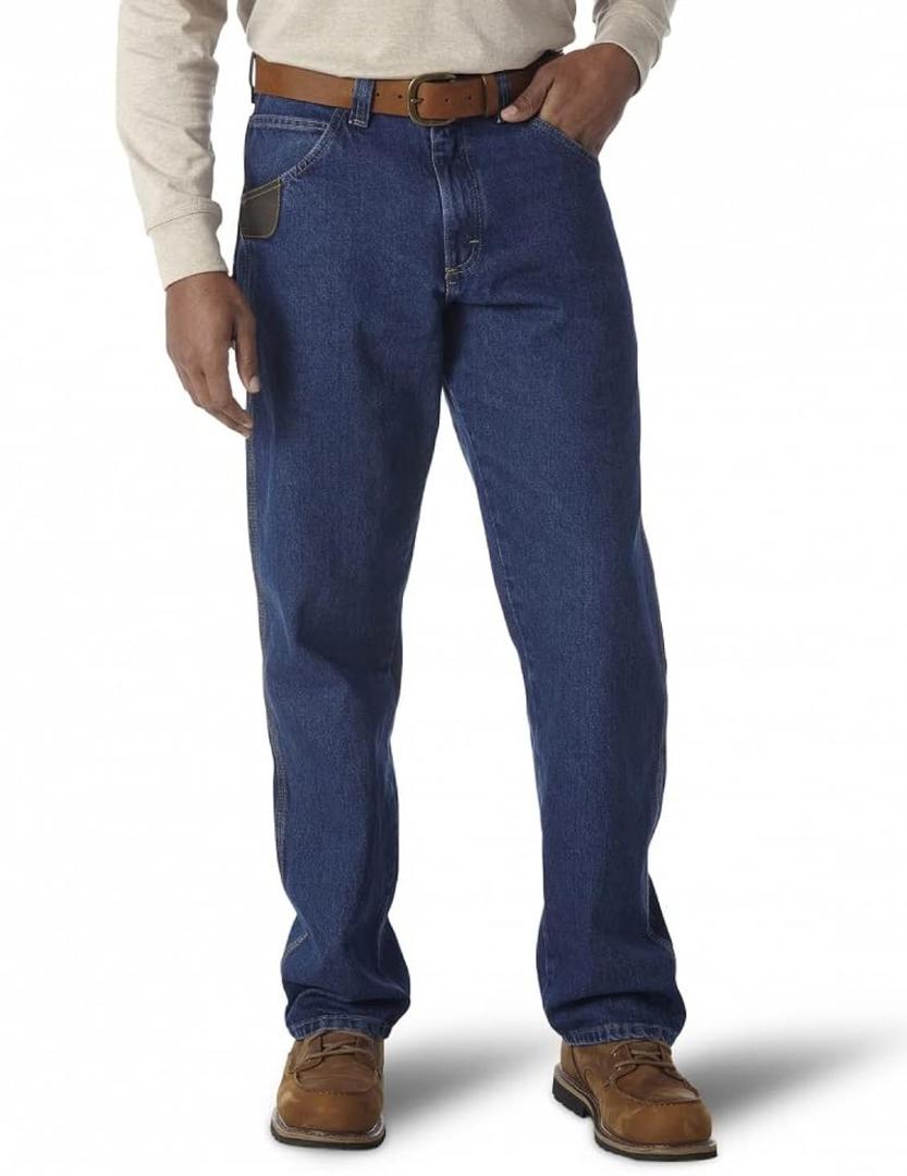 Red Kap Men's Relaxed Fit Jean, PD60SW5, 36_30, Stonewash