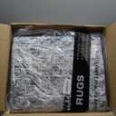 Area Rug 10x12 Washable Vintage - Soft Traditional Rugs for Living Room Large Non Slip Backing with Low Pile Farmhouse Oriental Retro Carpet for Bedroom Dining Room or Home Office - Grey