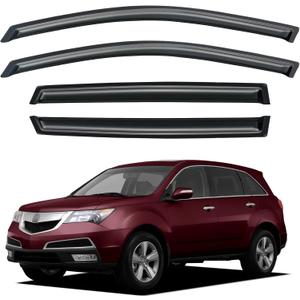 Window Visors Rain Guards Shield for 2007-2013 Acura MDX, Out-Channel Window Vent Wind Deflectors Visors Shades for 07 08 09 10 11 12 13 Acura MDX