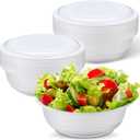 Newtay 20 Pack 162 oz Large Plastic Serving Bowls with Lids, about 162 oz