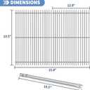 Stainless Steel 7524 7528 Grill Grates with 7620 7621 Flavorizer Bars 65505 Heat Deflectors and 62752 Burner for Weber Genesis Grill Parts 300 Series E310 E320 E330 S310 S320 S330