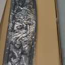 FDW Outdoor 50 Inches Garden Bench, Slatted Seat Armrests Floral Design Backres and Arch Legs, Perfect for Park, Yard, Porch, Lawn, Balcony, Backyard, Black