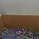 Lavender Wreaths for Front Door 24 Inch Spring Summer Wreath with Lavender,Berries, Butterflies,for Year-Round Use Indoors and Outdoors as Wall, Door, Window, Party and Wedding Decorations