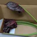 8PCS Burgundy Faux Anthurium Flowers 24.8’’ Real Touch Flowers Long Stem Artificial Anthurium for Vase Table Centerpiece Home Wedding Party Garden Spring Decoration(Burgundy)