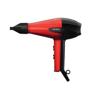 Elchim Classic 2001 High Pressure Hair Dryer - 1875 Watt Quick Dry Professional Salon Blow Dryer (Red/Black)