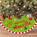 Christmas Tree Skirt 36 Inches Green Funny Ornament Christmas Decorations Tree Skirt Merry Christmas Xmas Holiday Party Home Decor