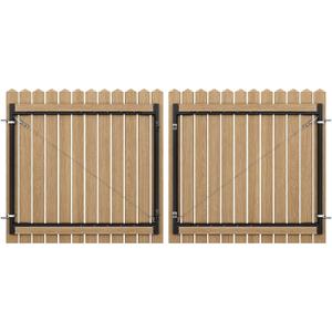 CCBOYSHARDWARE 33"-62" Wide Adjustable Anti-Sag Gate Frame Kit, Black,2 Pcs