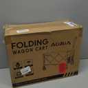 Collapsible Foldable Wagon with Wheels Heavy Duty Folding Wagons Carts 360LBS Weight Capacity Portable All Terrain Utility Wagon Cart for Groceries Sports Garden Shopping Beach