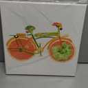 PoGoXiPoYo 3 Panel Kitchen Canvas Wall Art Creative Funny Colorful Vegetable Fruit Bicycle Bike Pictures Wall Decor Food Wall Painting for Dining Room Restaurant Living Room Home 12 x 12inch x 3pcs