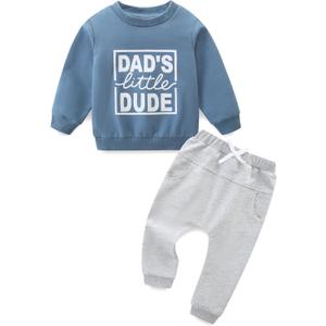Toddler Boy Clothes Long Sleeve Sweatshirt & Pants 2Pcs Fall Winter Outfits Baby Boys' Clothing Sets