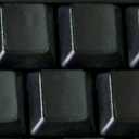 Blank Keyboard Stickers Non Transparent Black Background