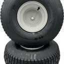 20x8.00-8 Gray Lawn Mower Wheel - Set of 2-3/4 Inch Axle, 2.90 Inch Hub