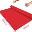 Disposable Aisle Runner, Red, 4x50 Feet