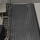 Dish Drying Rack, 304 Stainless Steel Dish Racks for Kitchen Counter with Cutlery Holder & Sponge Holder, Large Dish Drainer with Removable Drainboard, 11.8''W x 16.7''L (Stainless Steel)