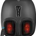 COMFIER Shiatsu Foot Massager with Heat, Kneading Rolling,Vibration, Compression,Remote Control,Foot Massage for Neuropathy,Plantar Fasciitis,Size 13