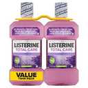 Listerine Total Care AlcoholFree Anticavity Mouthwash, 6 Benefit Fluoride Mouthwash for Bad Breath and Enamel Strength, Fresh Mint Flavor, Twin Convenience Pack, 2 x 1 L