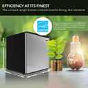 Whynter Upright Mini Freezer, 1.1 Cu Ft, Silver, CUF-112SS | Adjustable Thermostat & Security Lock, Energy Star Rated, Reversible Door, Adds Compact Frozen Storage at Home