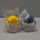 Dr. Brown's Milestones Baby's First Straw Cup, Training Cup with Weighted Straw, 9oz/270mL, Dark Blue/Vintage Yellow, BPA Free, 6m+, 2 Pack