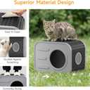 ONBRILL Outdoor Cat House Weatherproof with Dual Ventilation Windows