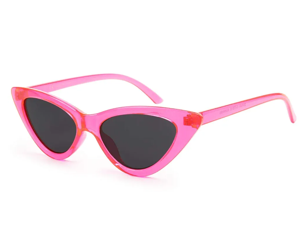 livho Retro Vintage Narrow Cat Eye Sunglasses for Women Clout Goggles Plastic Frame