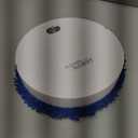 Robotic Mop,6.5cm Ultra-Slim Body + 200RPM Rotating Mop Pad,Ultra-Thin & Quiet,Wet/Dry Mopping,Ultra-Slim Quiet Glide, Hand-Like Scrubbing, for Hardwood/Tile/Small Spaces(White)