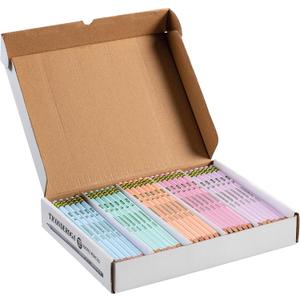 Ticonderoga Wood-Cased Pencils, Pre-Sharpened, 2 HB Soft, Pastel Colors, 150 Count