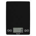 Escali Arti Glass Food Scale Digital Countertop Kitchen, Baking and Cooking Scale with Nutrition and Calorie Counter, 15-Pound Capacity, 9" x 6.5" x .75", Black