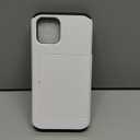 Nvollnoe for iPhone 12 Pro Max Case with Card Holder Heavy Duty Protective Dual Layer Shockproof Hidden Card Slot Slim Wallet Case for iPhone 12 Pro Max for Men&Women(White)