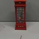 Christmas Snow Globe Lantern Musical Santa Snow Globes with Swirling Glitter Lighted Water Lantern with 8 Songs for Christmas Decoration Gifts (Red - Santa Claus)