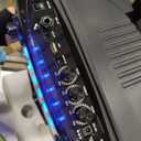 Pyle 680W Portable Bluetooth PA Speaker - 10" Rechargeable Outdoor Karaoke Speaker, Audio System w/Wireless Mic and Wheels, TWS, Lights, LED Display, 6.5mm Mic Input, FM/AUX/MP3/USB/SD