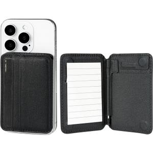 Magnetic Notebook Notepad Card Holder, Compatible with iPhone 16 Series and Other Phones with Three Types of Notepad/Magnetic Invisible Pen.