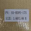 HappyTrends Sun Shade Sail,Heavy Duty UV Protection Beach Shade Canopy Wind sail,Tear and Rust Resistant Patio sail Shade for Yard Deck Lawn Garden Rectangle Sunshade(12'x 12', Sand)