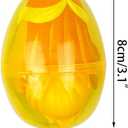 Pinkiwine 4 Pack Jumbo Princess Deformation Eggs Prefilled Easter Eggs with Toys Inside for Kids Girls Boys Easter Gifts Easter Basket Stuffers