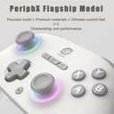 PeriphX Wireless PC Controller with 1000Hz Polling Rate, Switchable Hall and Tactile Triggers（Long/Short Travel Triggers）, Hall Joysticks, Turbo, Macro, RGB Lighting, 2.4G Bluetooth Wired, Compatible with Windows PC/ Switch1,2/Steam Deck/Android/iOS