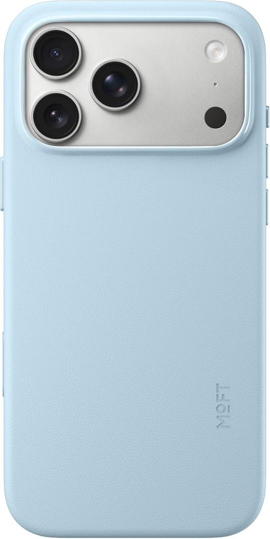 MOFT for iPhone 17 Pro Max Case- MOVAS Snap Case, MagSafe Compatible, Soft-Touch Vegan Leather, Classic Minimalist Design, Lightweight, Stain-Resistant & Camera Protection, Soothing Mist