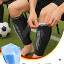 Soccer Shin Guards Kids Youth, Ski Shin Protector for Boys Girls Men Women, Ski Shin Pads Defender, Lightweight Calf Protective Gear, Breathable Canilleras de Futbol Para Nios ( Size Not Specified )