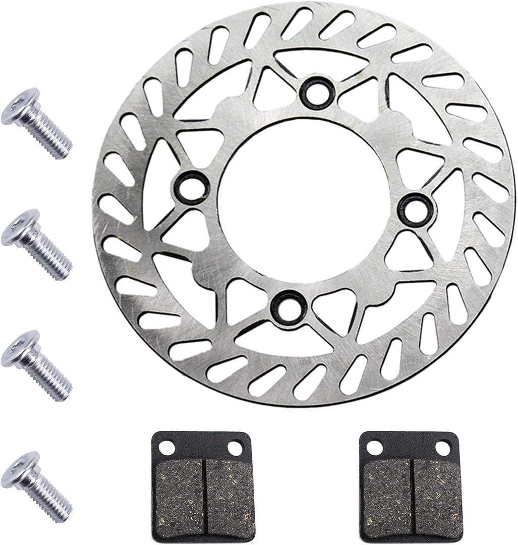 PRO BAT 190mm/7.48'' Front Brake Disc Disk Rotor with Brake Pad for 110cc 125cc 150cc PIT PRO Trail Quad Dirt Bike ATV Buggy