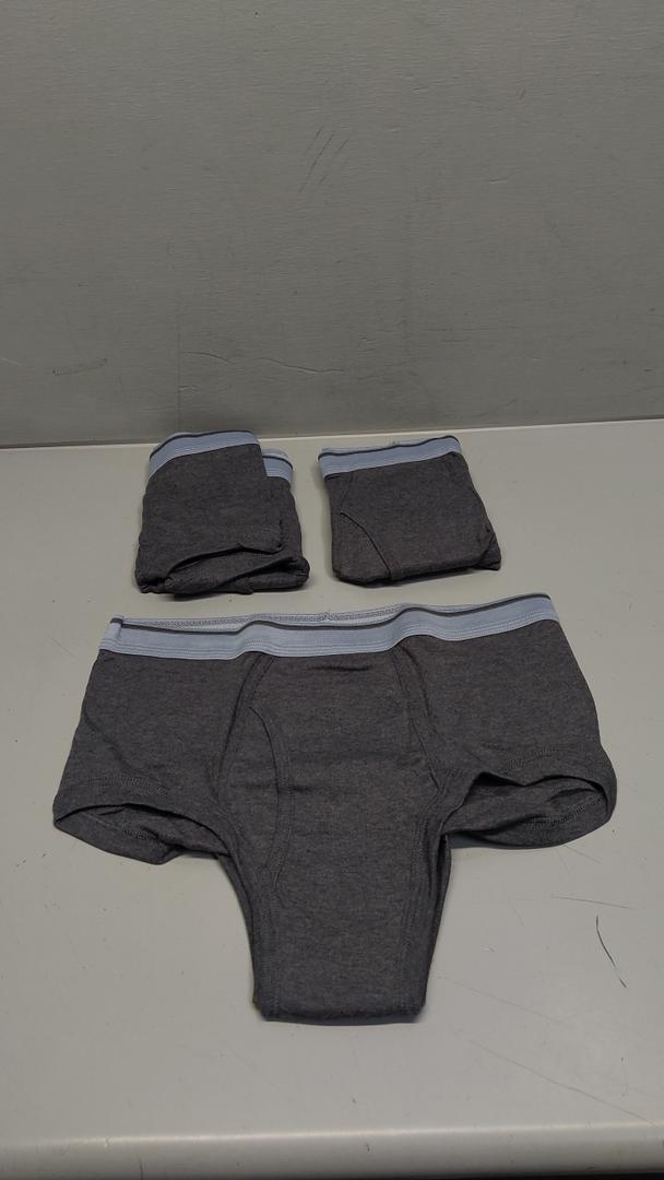 Wearever Incontinence Underwear for Men - Reusable & Washable Men's Bladder Control Briefs with Regular Absorbency - Leak Proof Underwear 150 ml (Pack of 3) (Gray) (L)