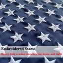 Small American US Anchor Boat Flag 12x18 Inch Sewn Stripes with 4 Clips- Embroidered Stars USA American Flag for Boat with Grommets