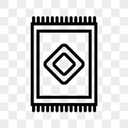 Diamond Runner Rug Ivory 22*60 inch