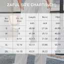 ZAFUL Womens Side Striped Pant Baggy Wide Leg Sweatpants Elastic Waisted Contrast Stripes Loose Fit Trousers (Gray, L)